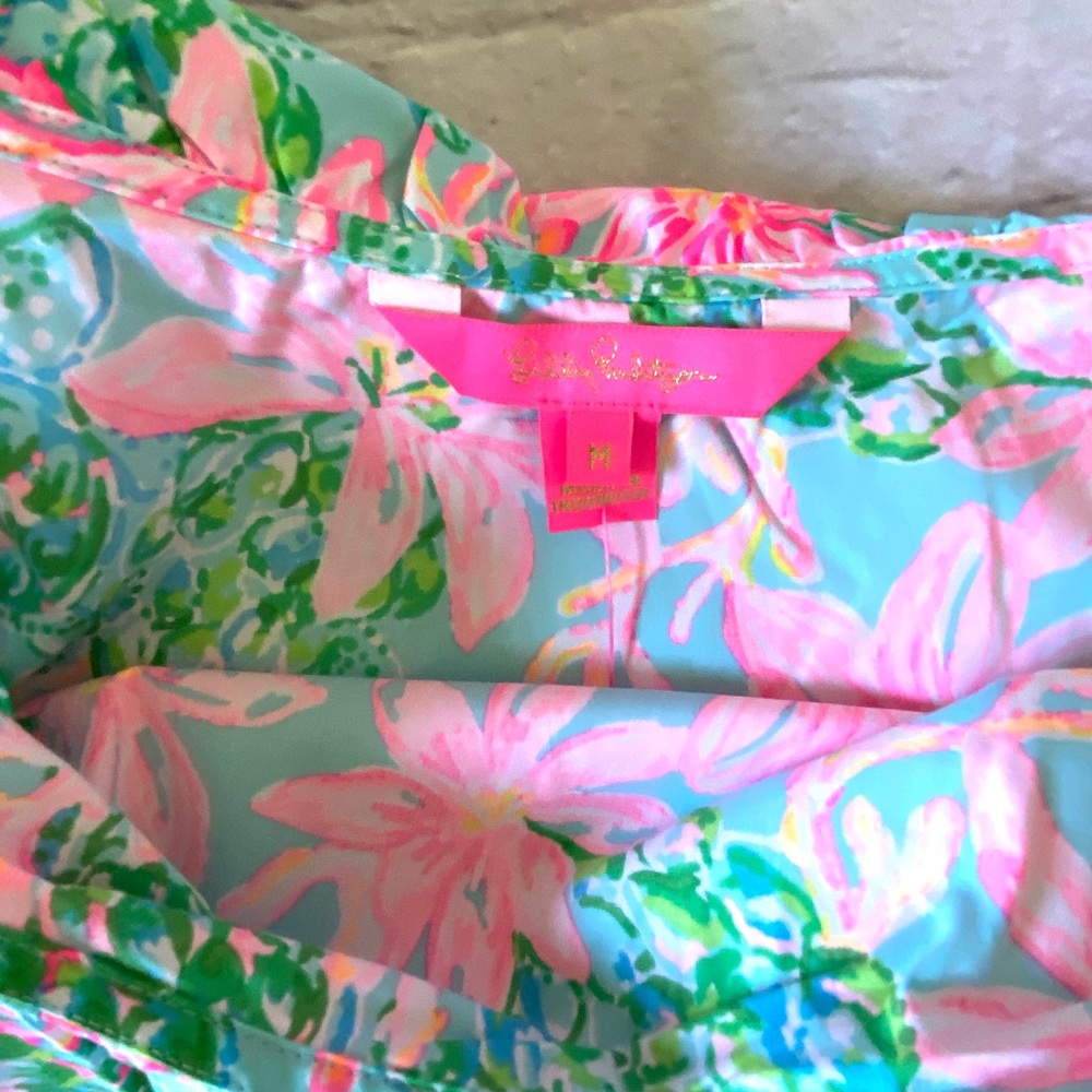 Lilly Pulitzer Zeldia One Shoulder Ruffle Top NWT - Picture 5 of 10